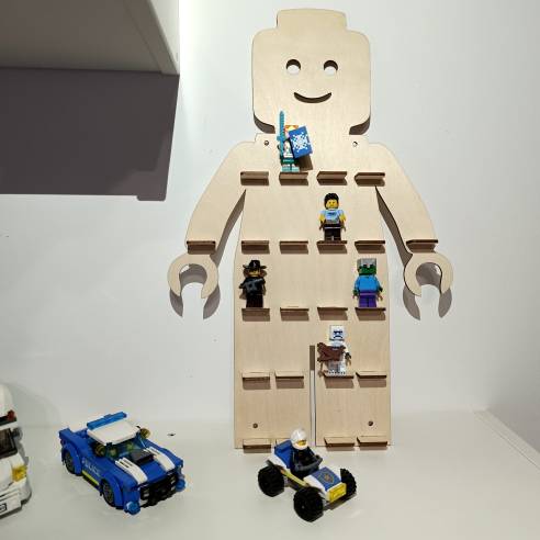 Półka / ekspozytor na klocki LEGO - mini - półka na 22 figurki  + imię gratis !
